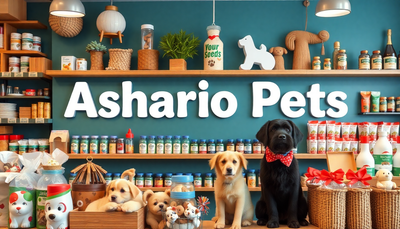 ashario pets is the shop name with pets products