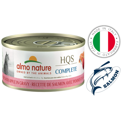 Almo Nature - Saumon et pommes en sauce pour chats - 70 grammes