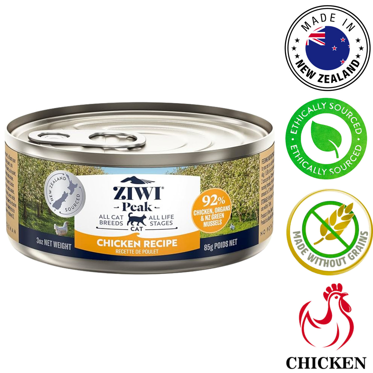 ZIWI - Chicken Canned Cat Food - 3 Oz