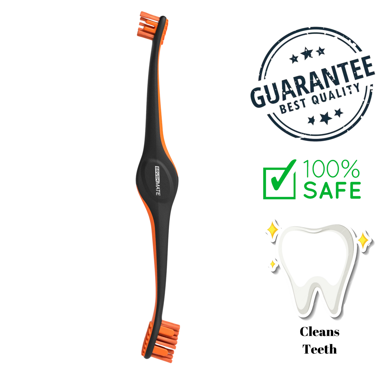 Paw Ready - BrushMate Pet Toothbrush Orange