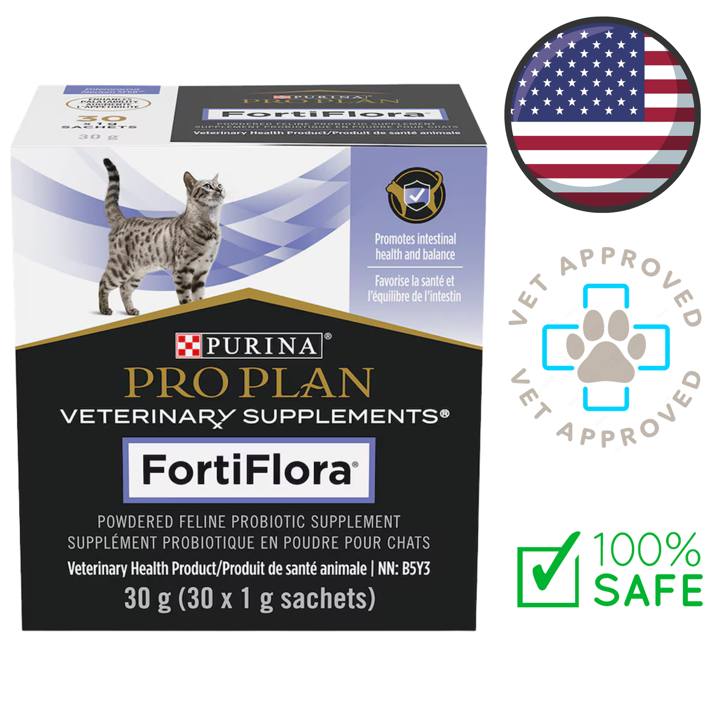 Purina - Pro Plan FortiFlora Probiotic Cat Supplement - 30 Grams