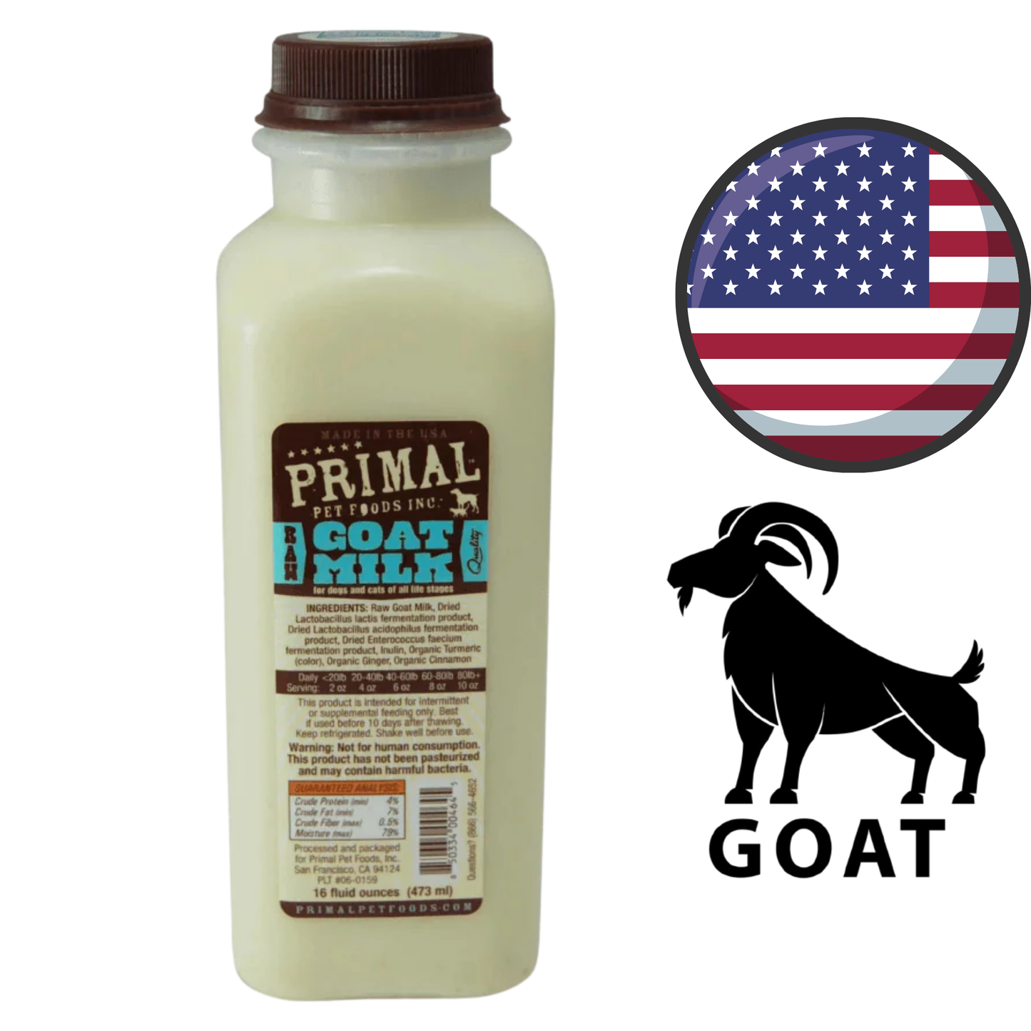 Primal - Frozen Raw Goat Milk
