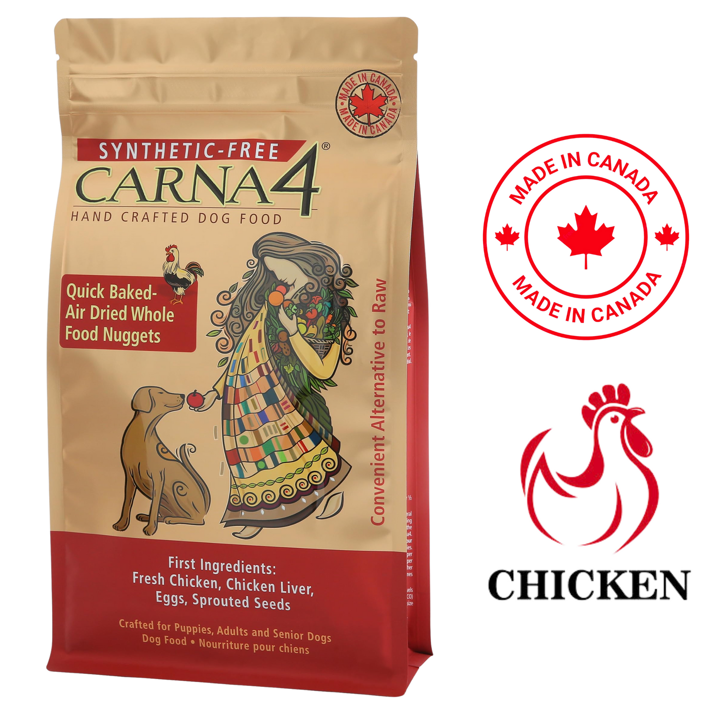 Carna4 - Hand Crafted Chicken Dry Dog Food