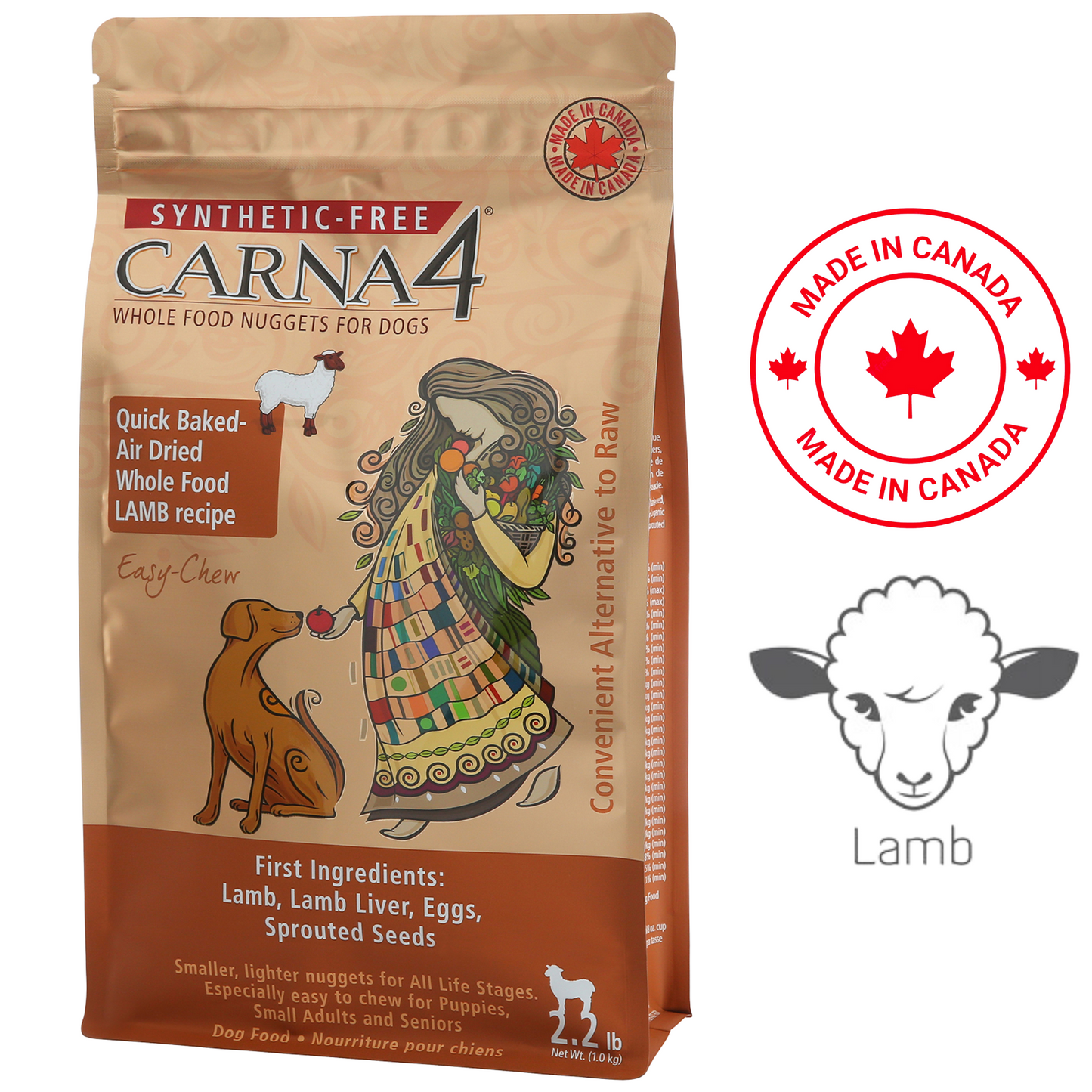 Carna4 - Easy Chew Lamb Dry Dog Food