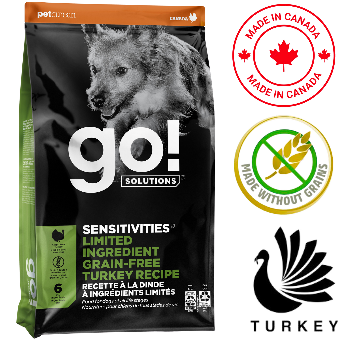 Go! Solutions - Sensitivities Limited Ingredient Grain Free Turkey Dry Dog Food