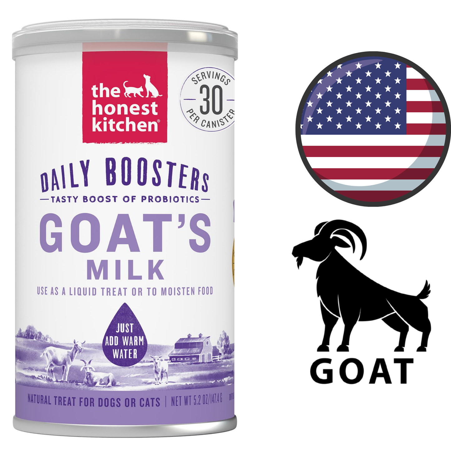 The Honest Kitchen - Dehydrated Goat's Milk Wet Dog Food Topper - 3.6 Oz