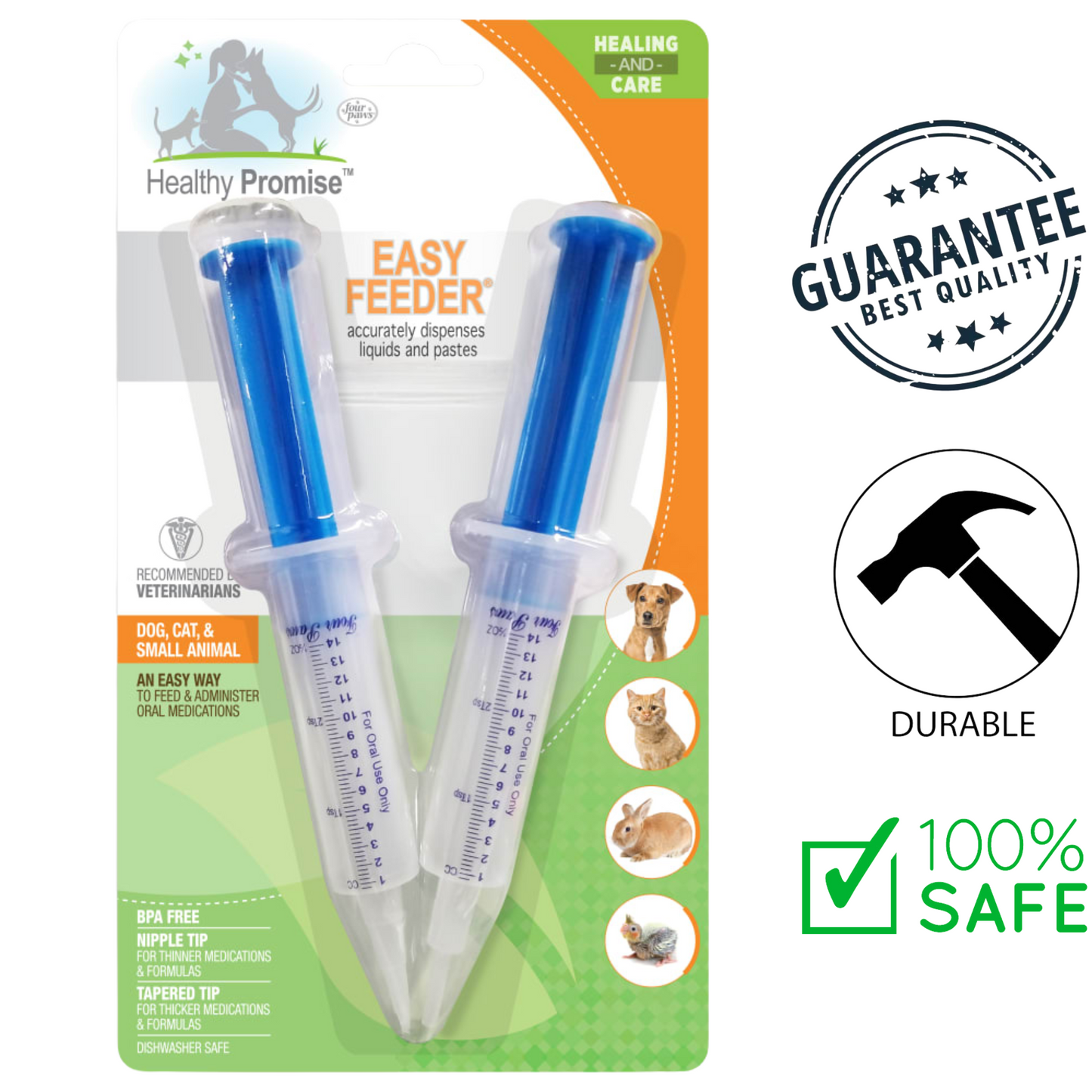 Healthy Promise - Easy Feeder Pet Feeding Syringe (Pack of 2)