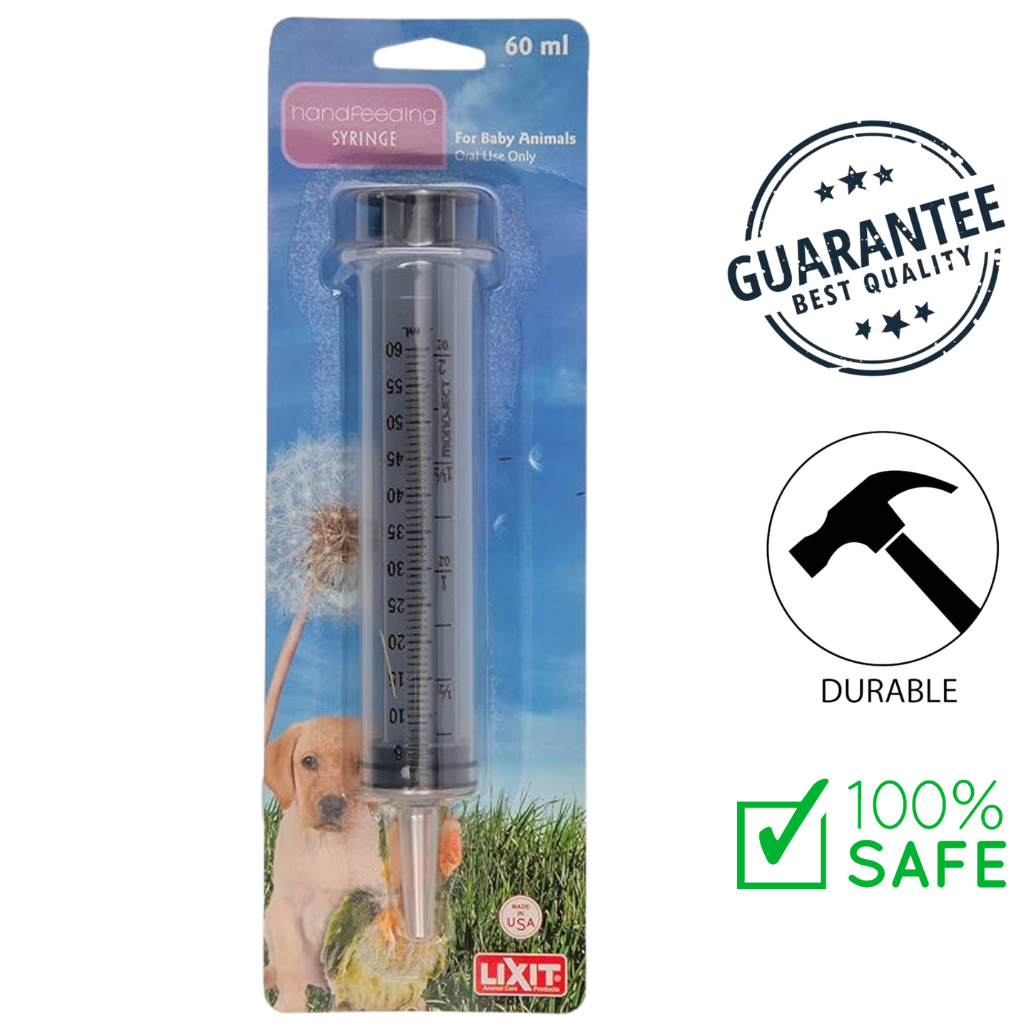 Lixit - Hand Feeding Syringe - 60 mL