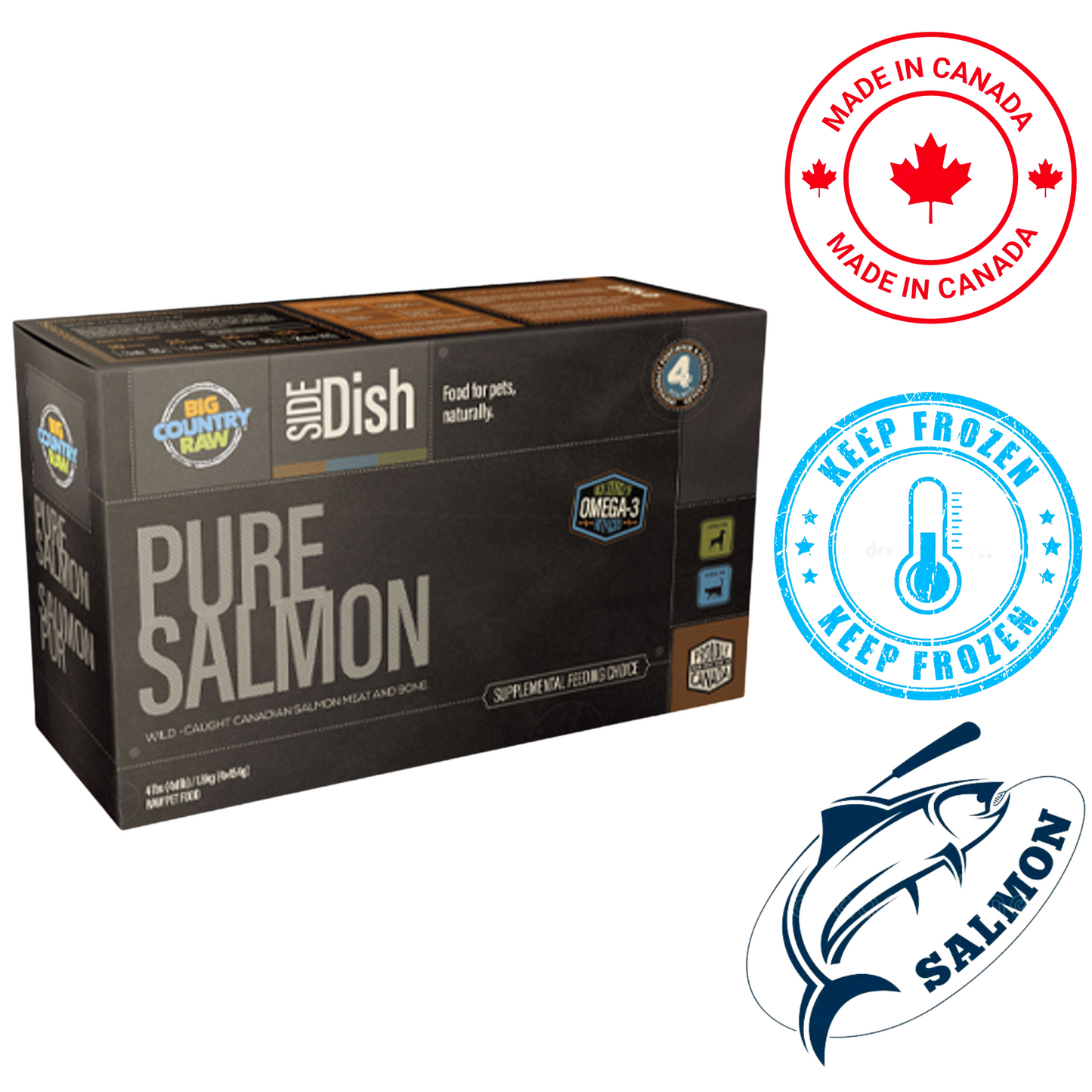 Big Country Raw - Pure Salmon Carton - 4 lb