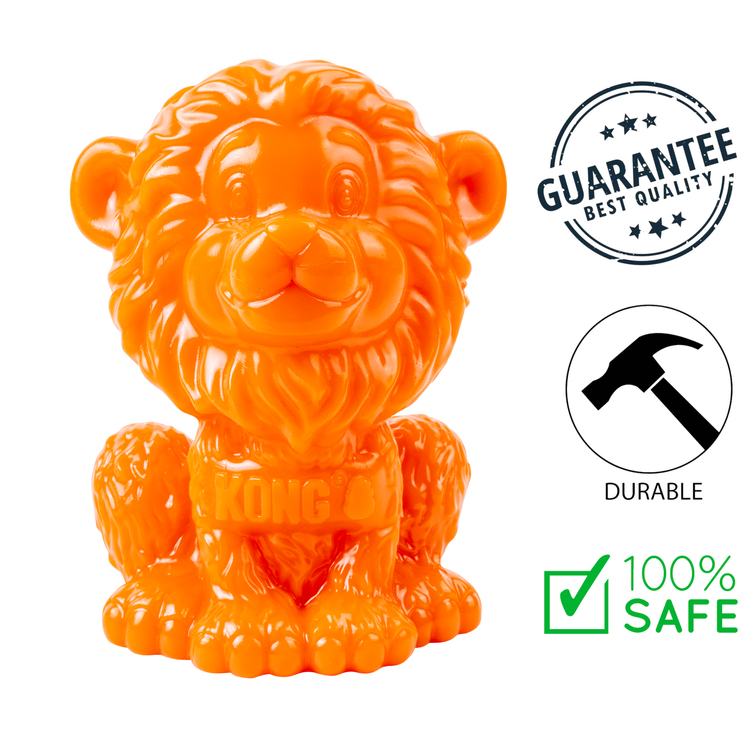 KONG - Rewards Zoolooz Lion Dog Toy - Medium