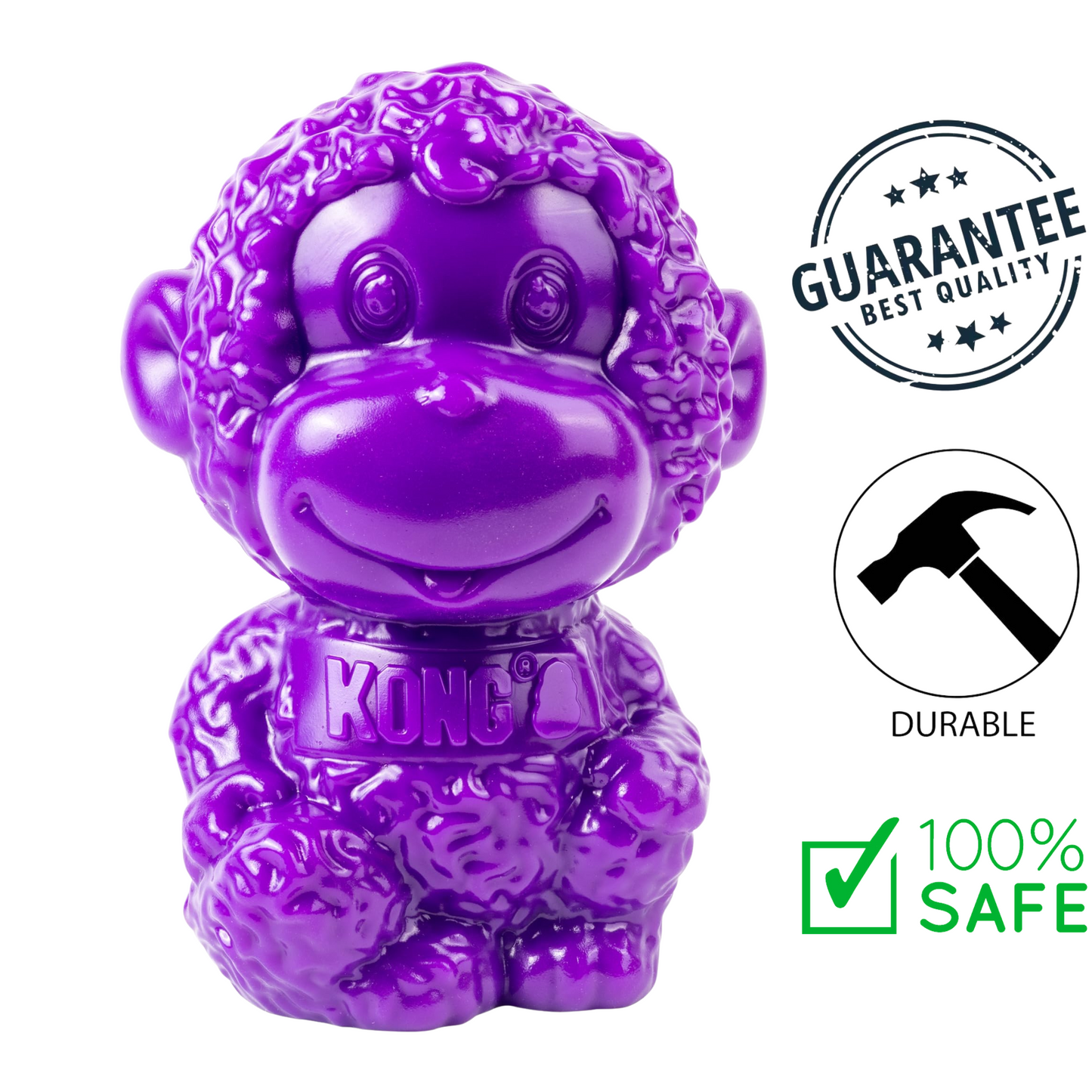 KONG - Rewards Zoolooz Monkey Dog Toy - Medium