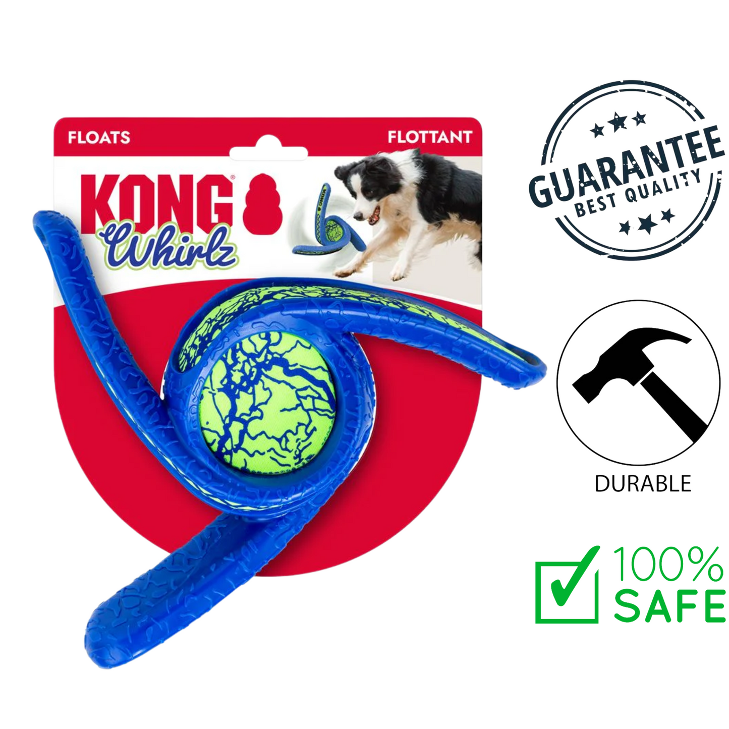 KONG - Whirlz Throw Dog Toy - Medium