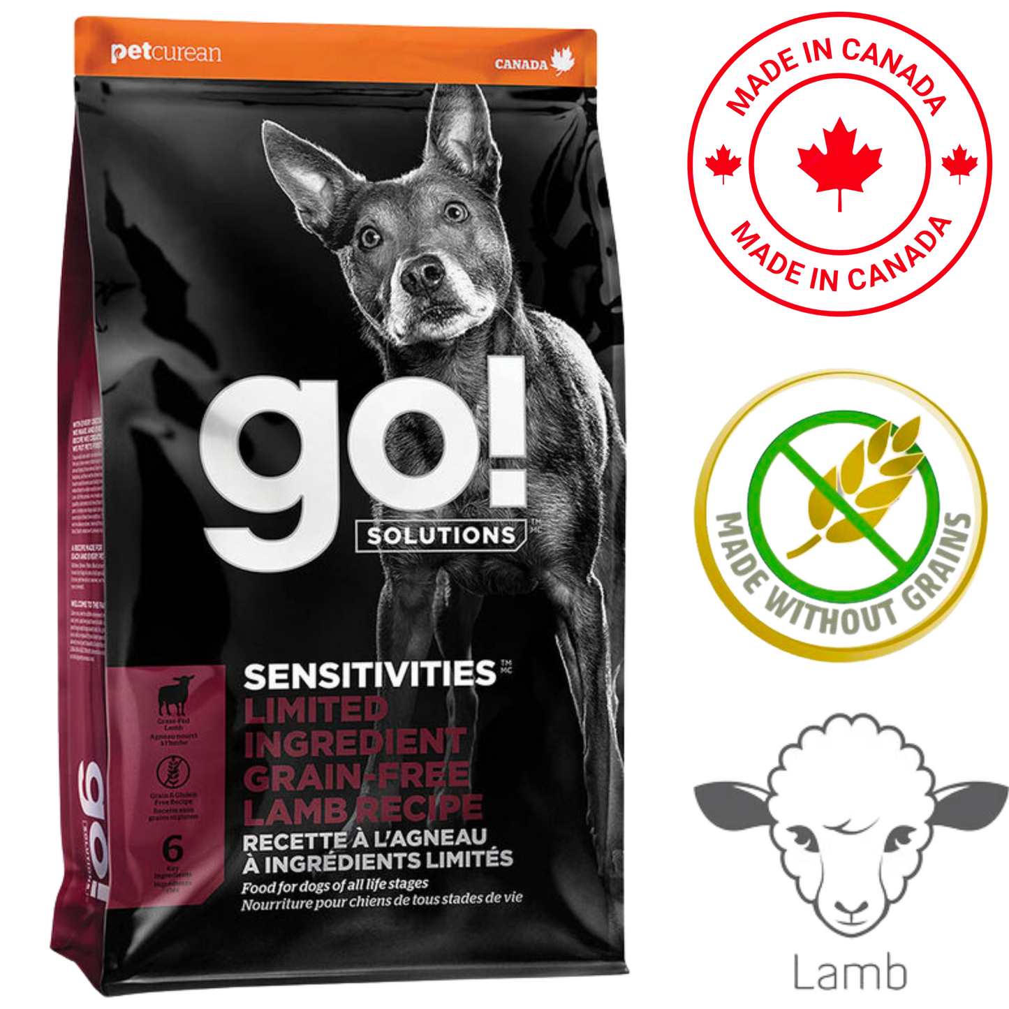 Go! Solutions - Sensitivities Limited Ingredient Grain Free Lamb Dry Dog Food