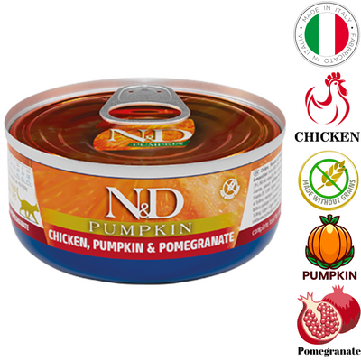 Farmina - Pumpkin Chicken & Pomegranate Canned Cat Food - 2.8 Oz
