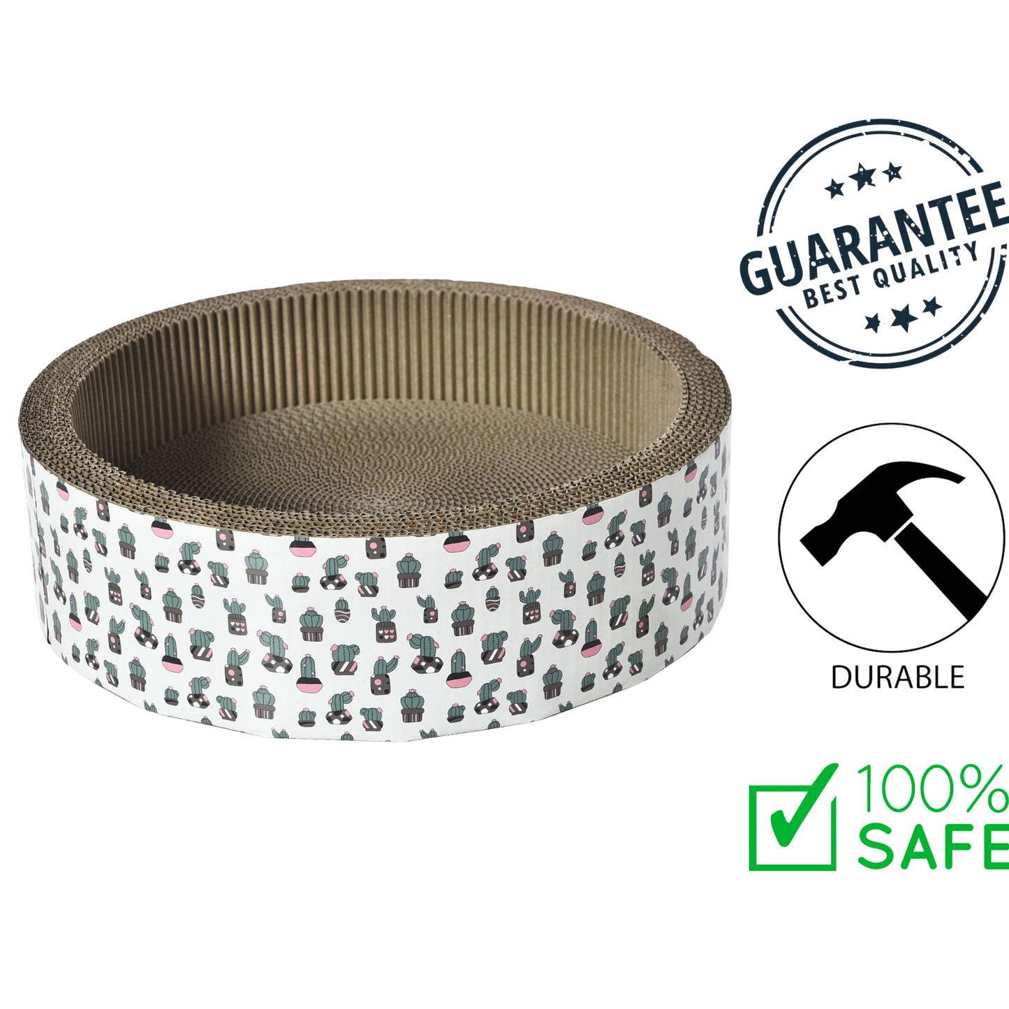 BuD'z - Cactus Scratch Box With Catnip