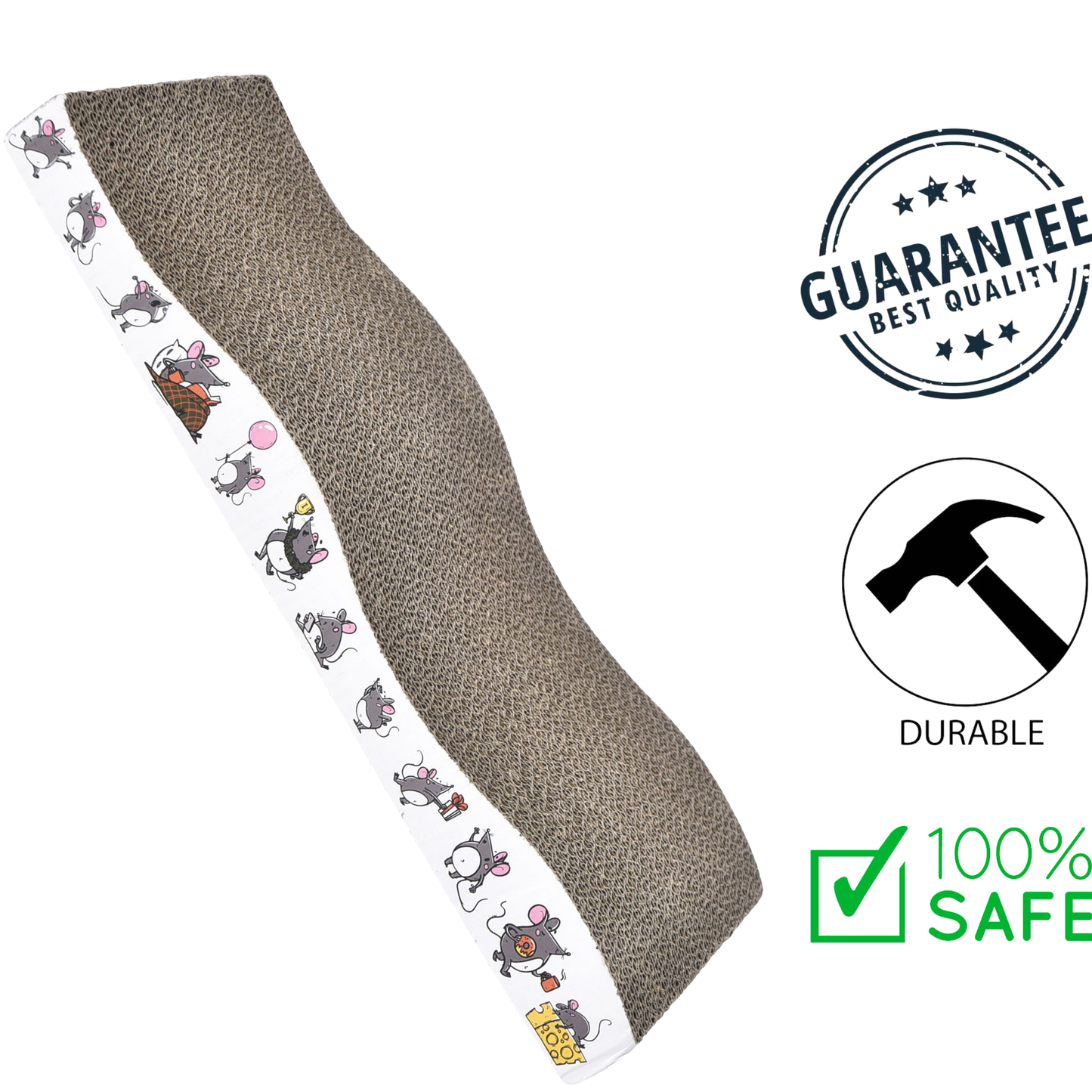 BuD'z - Mouse Scratch Box With Catnip