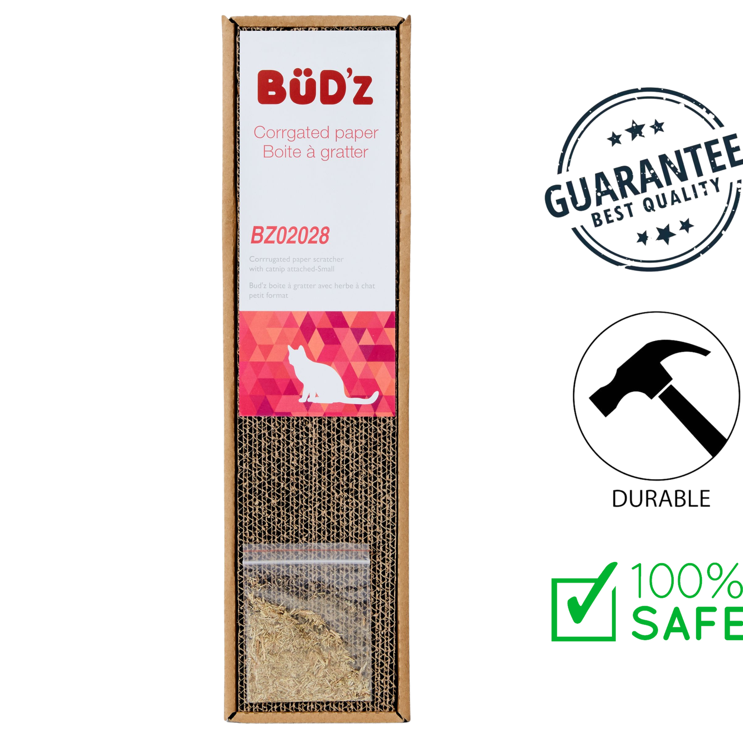 BuD'z - Scratch Paper With Catnip - Small