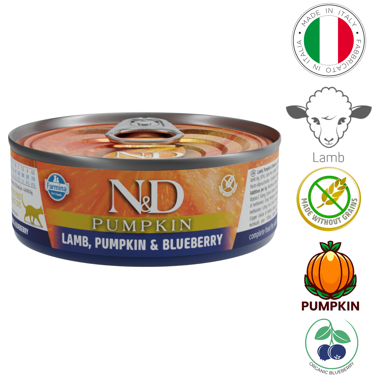 Farmina - Pumpkin Lamb & Blueberry Canned Cat Food - 2.8 Oz