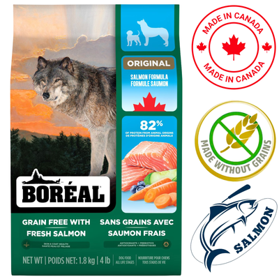 Boreal - Original Grain Free Salmon Dry Dog Food - 4 lb
