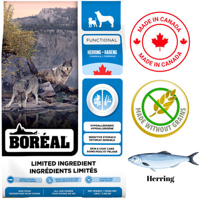 Boreal - Functional Limited Ingredient Grain Free Herring Dry Dog Food - 4 lb