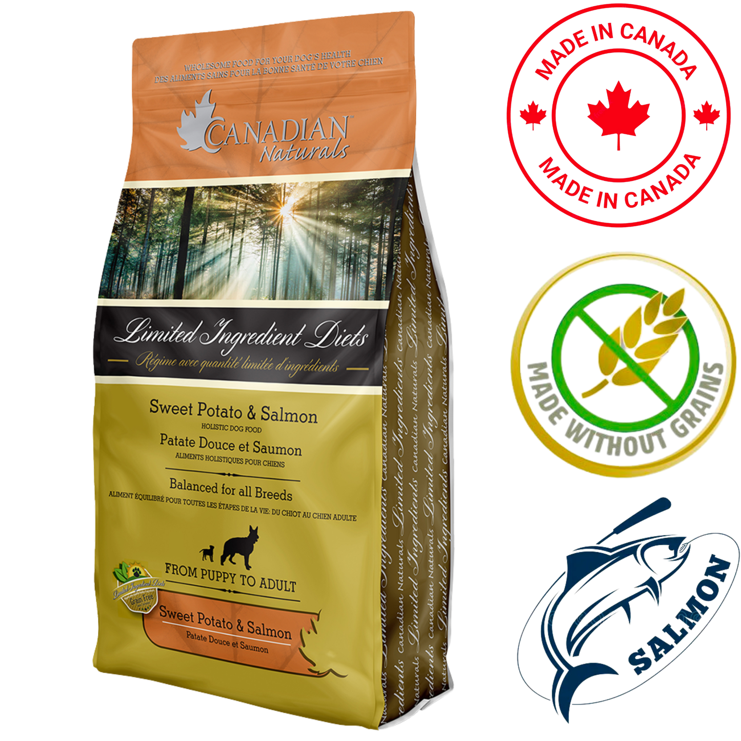 Canadian Naturals - Limited Ingredient Diet Salmon & Sweet Potato Dry Dog Food