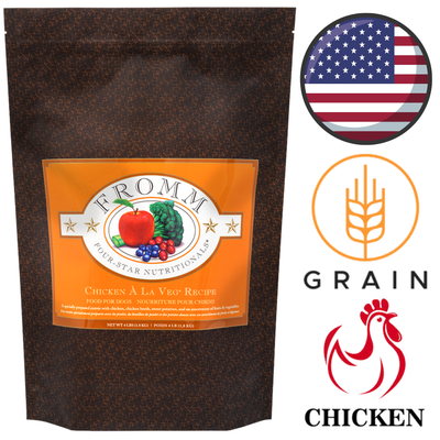 Fromm - Four Star Nutritionals Chicken A La Veg Dry Dog Food - 4 lb