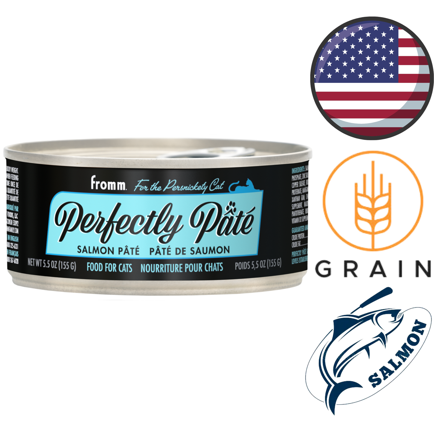 Fromm - PurrSnickety Salmon Pate Canned Cat Food - 5.5 Oz