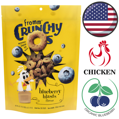 Fromm - Crunchy O's Blueberry Blasts Dog Treats - 6 Oz