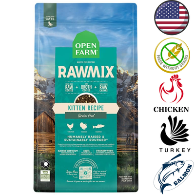 Open Farm - Grain Free Kitten RawMix Dry Cat Food - 8 lb