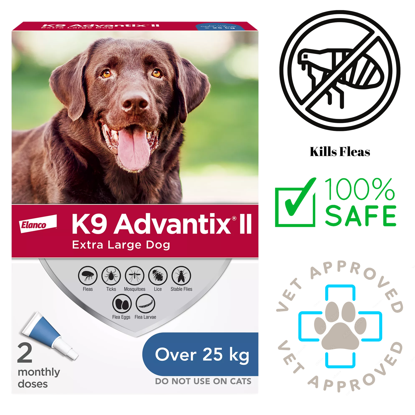 Advantix II - Flea & Tick Medicine - Extra Large Dogs