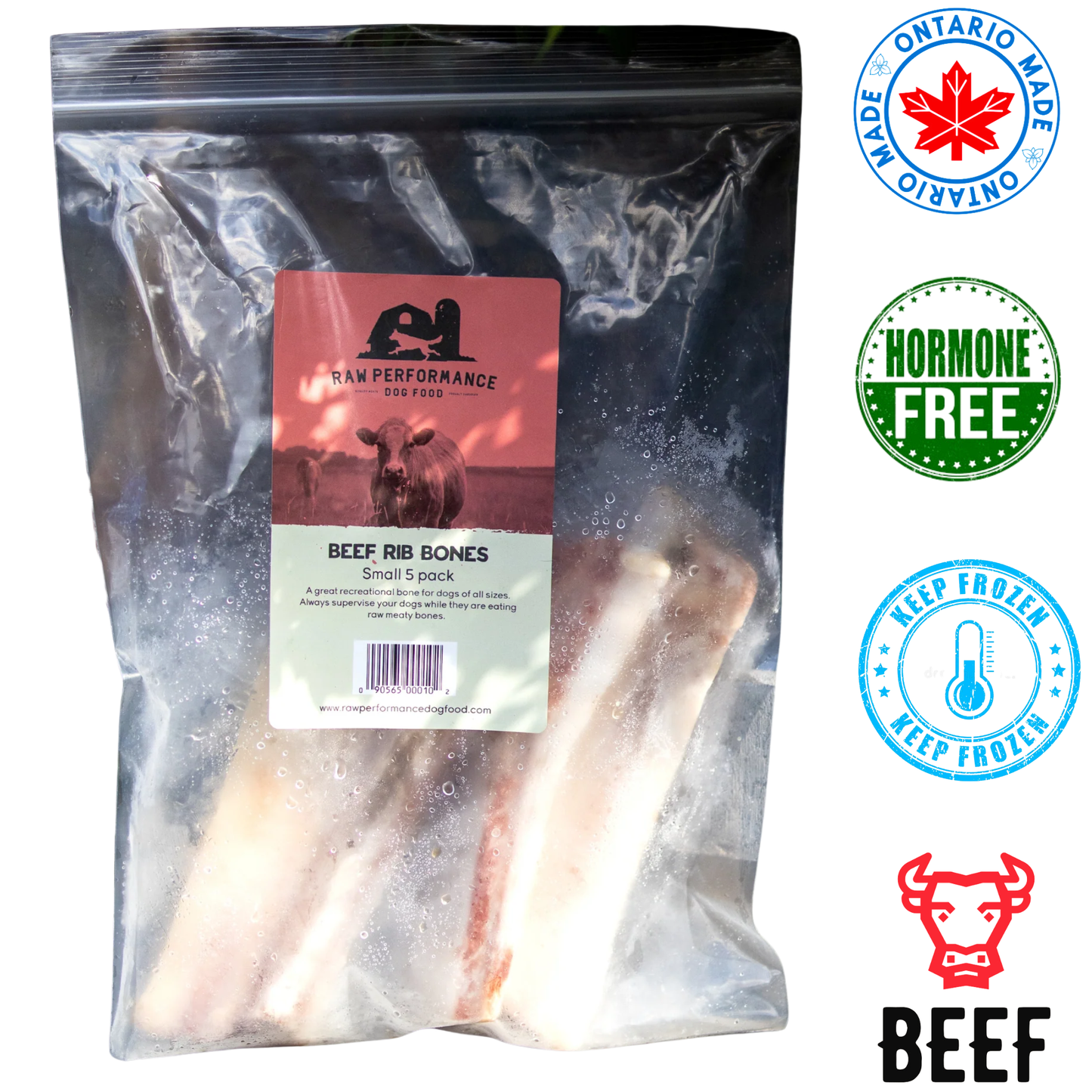 Raw Performance - Beef Rib Bones - 5 Pack