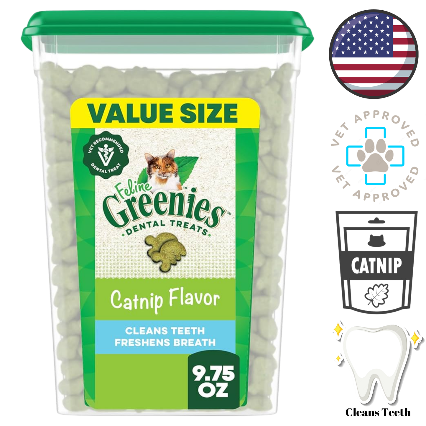 Greenies - Catnip Dental Cat Treats