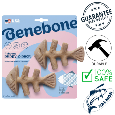 Benebone - Salmon Fishbone Tiny Dog Chew Treat