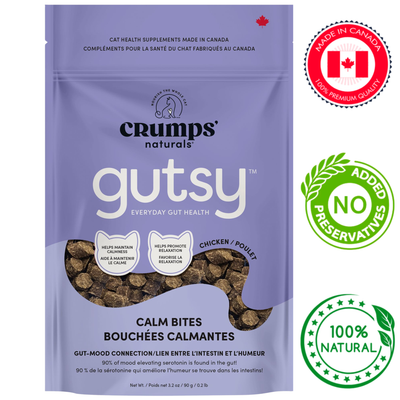 Crumps' Natural - Gutsy Calm Bites Cat Treats - 90 Grams