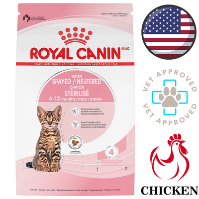 Royal Canin - Feline Health Nutrition Kitten Spayed/Neutered Dry Cat Food - 2.5 lb