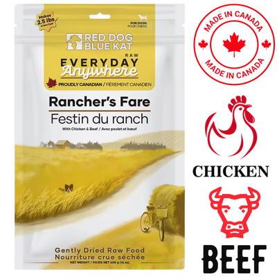 Red Dog Blue Kat - Everyday Anywhere Rancher's Fare Chicken & Beef Raw Dog Food