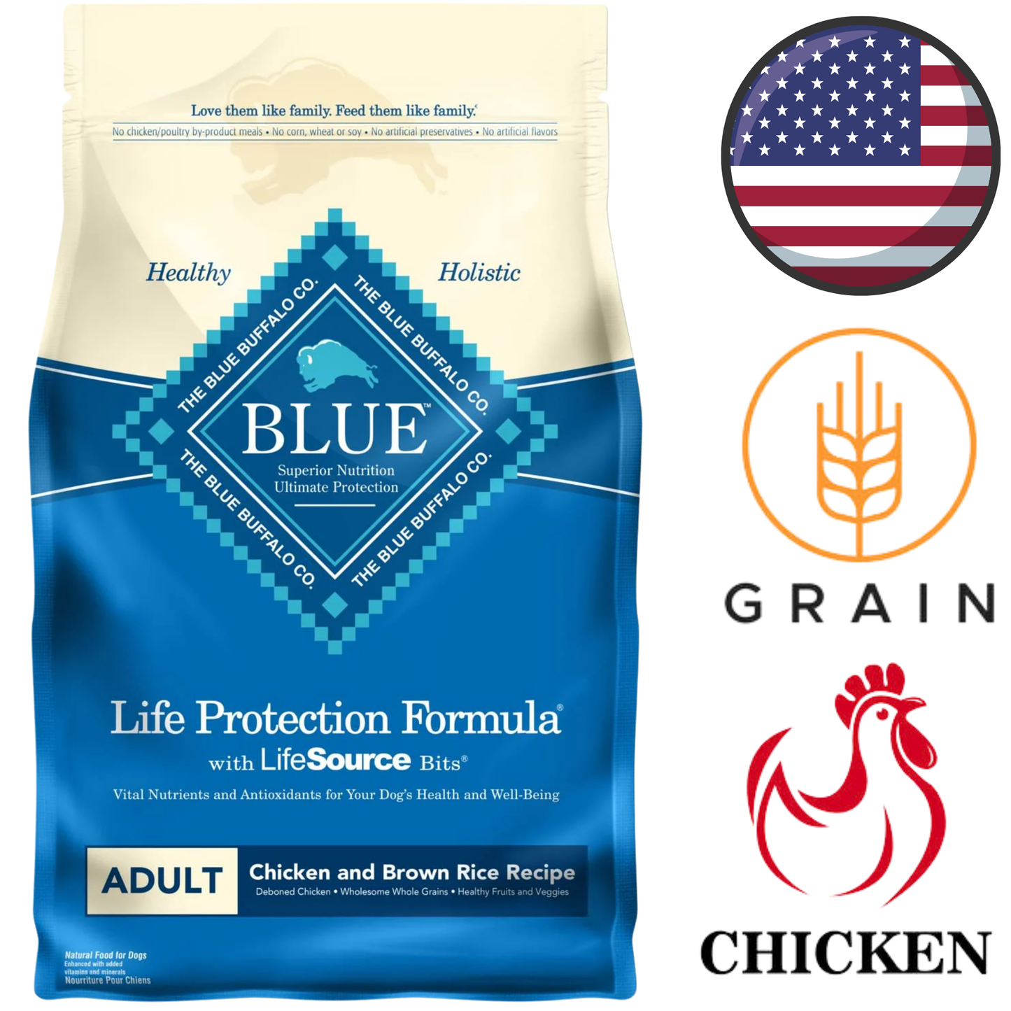 Blue Buffalo - Life Protection Chicken Adult Dry Dog Food