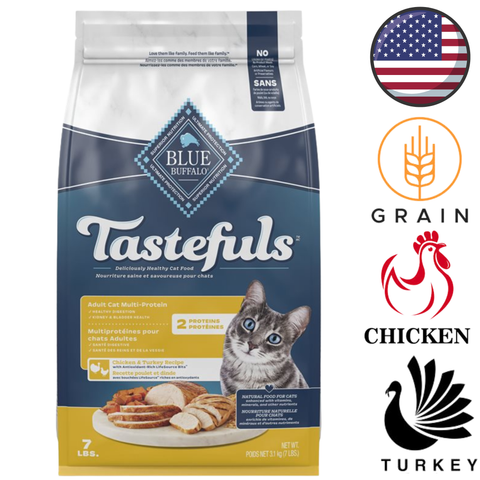 Blue Buffalo - Tastefuls Multi-Protein Chicken & Turkey Adult Dry Cat Food — main