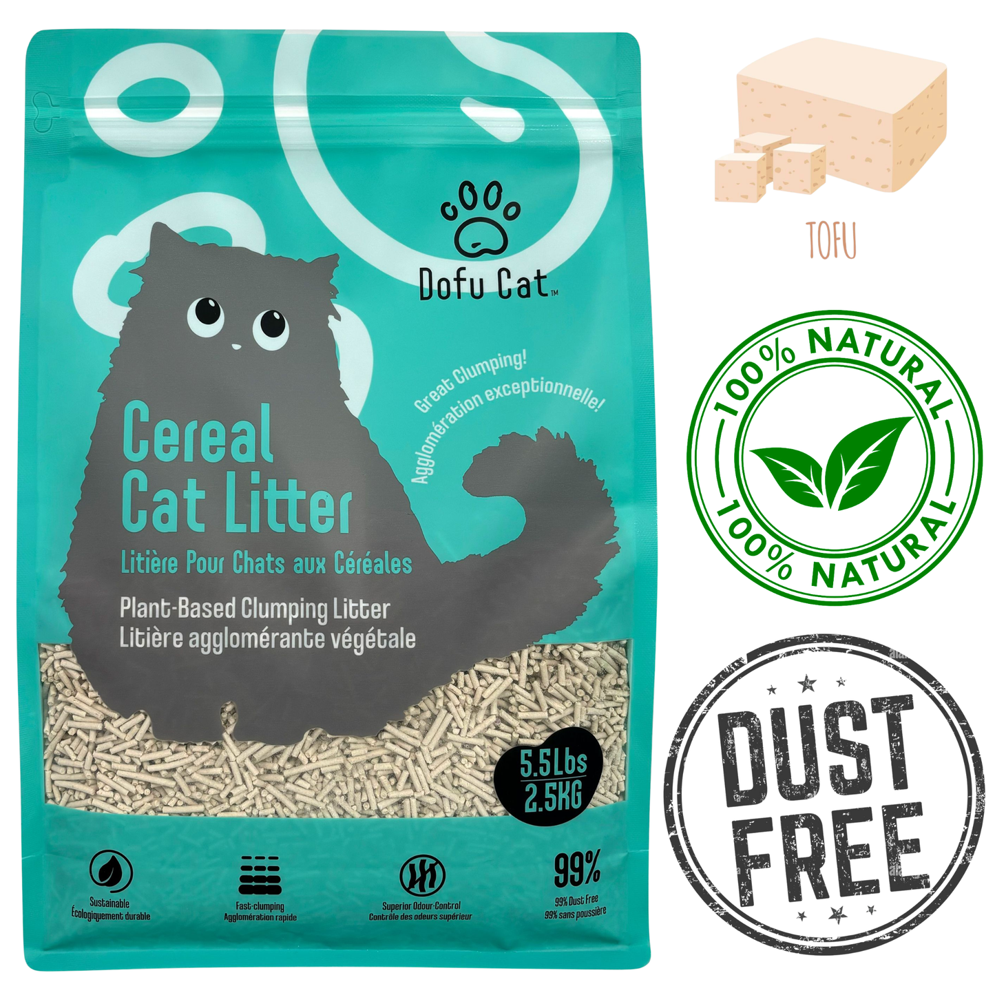 Dofu Cat - Cereal Cat Litter