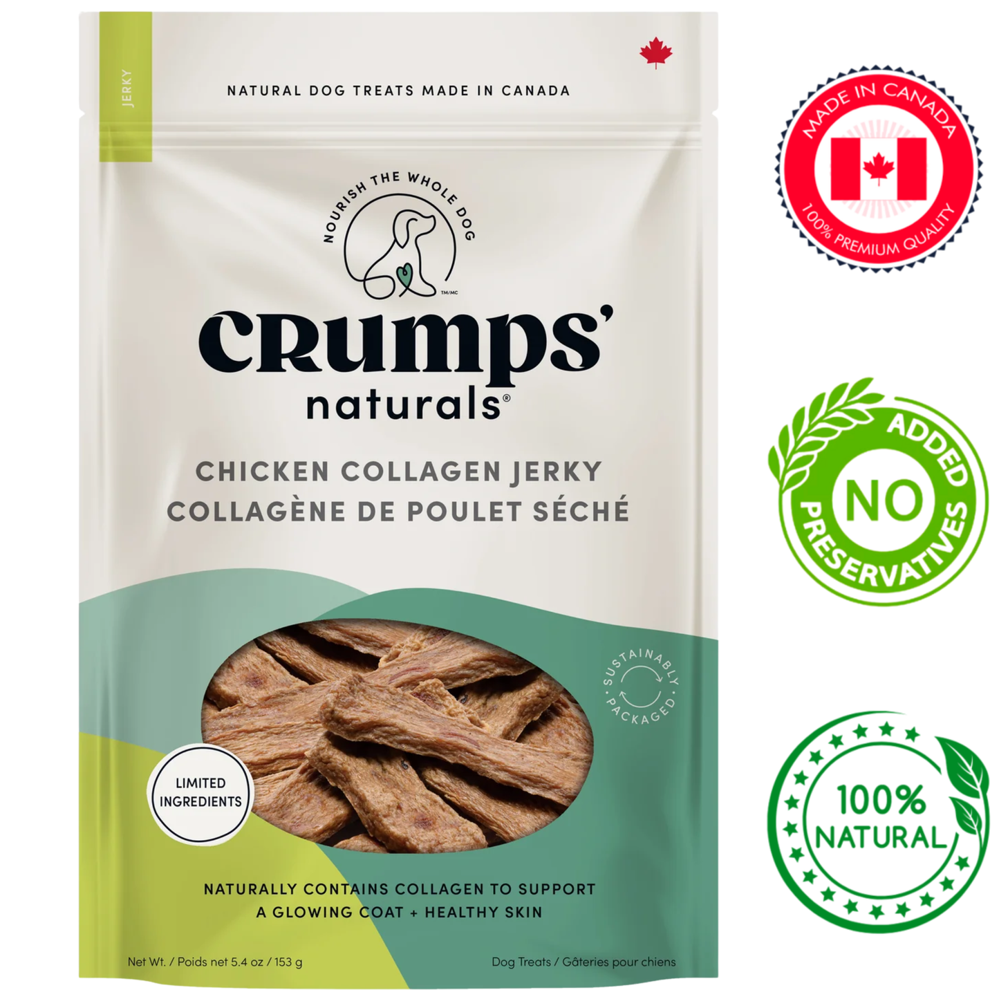 Crumps' Natural - Chicken Collagen Jerky Dog Treats
