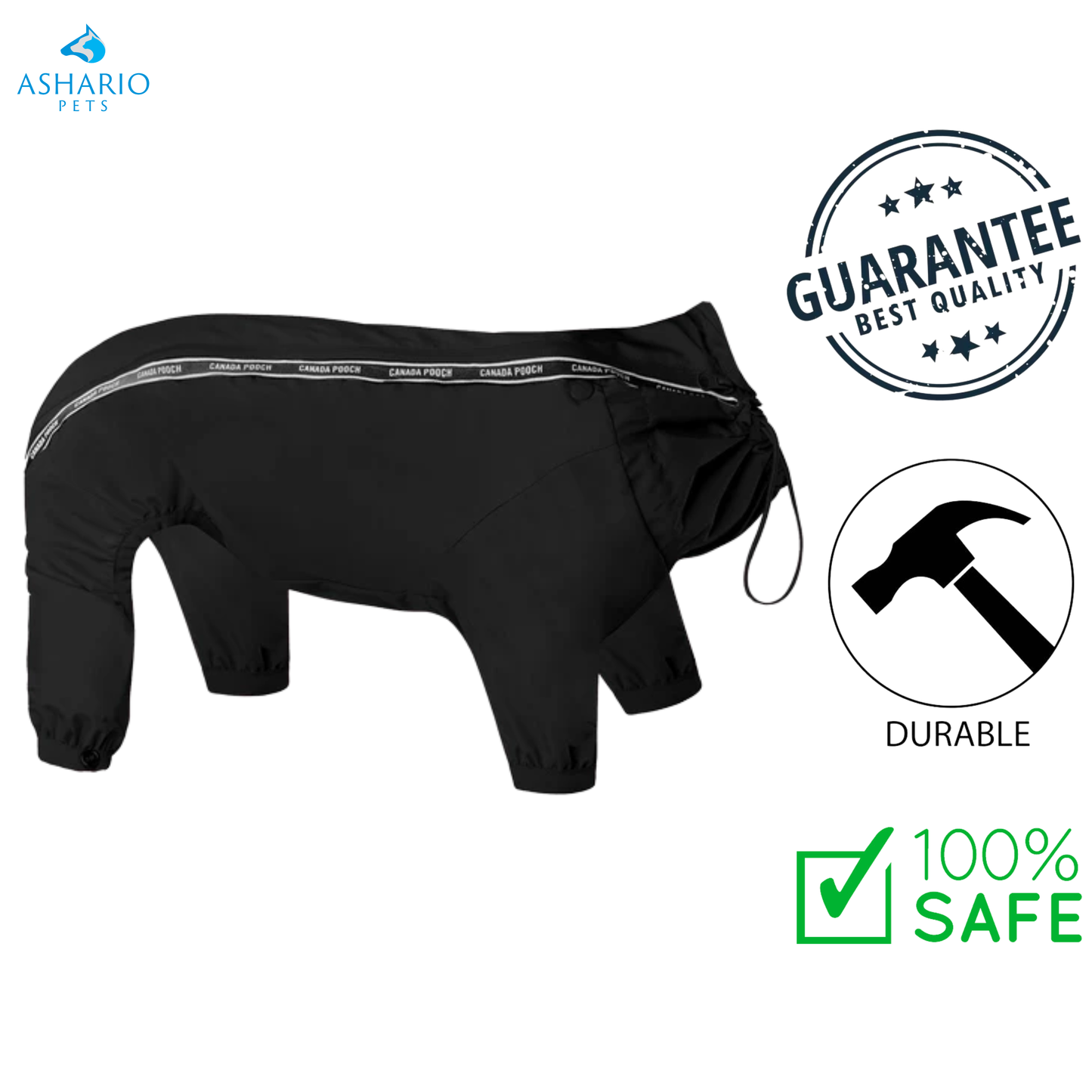 Canada Pooch - Dog Snowsuit - Black