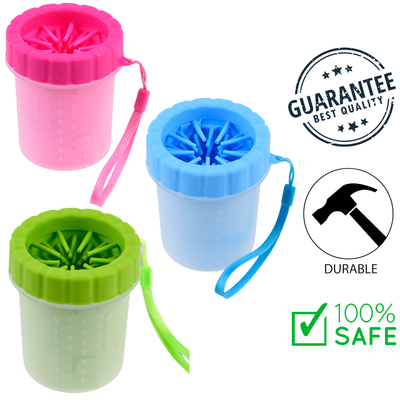 Riley & Rex - Silicon Paw Cleaning Brush Tumbler With Lanyard Pets
