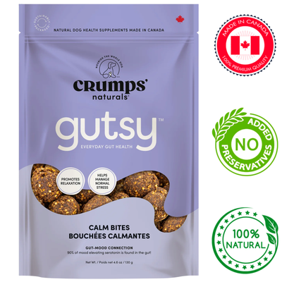 Crumps' Natural - Gutsy Calm Bites Dog Treats - 130 Grams