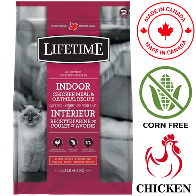 Lifetime - Indoor Chicken & Oatmeal Dry Cat Food