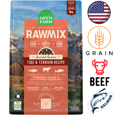 Open Farm - Tide & Terrain & Ancient Grains RawMix Dry Dog Food