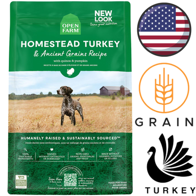 Open Farm - Homestead Turkey & Ancient Grains Dry Dog Food