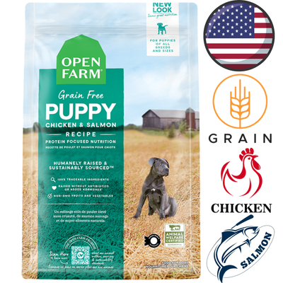 Open Farm - Chicken & Salmon Ancient Grains Puppy Dry Dog Food