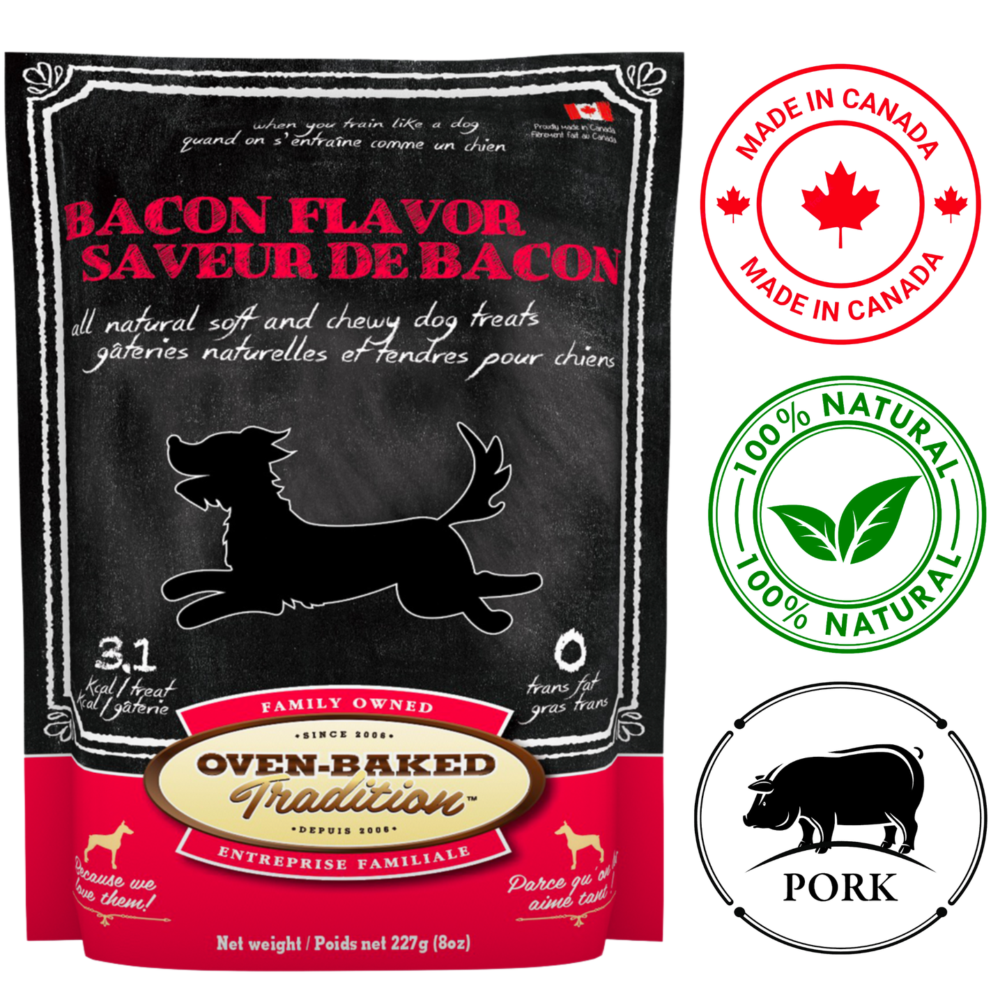 Oven-Baked Tradition - Soft And Chewy Bacon Dog Treats