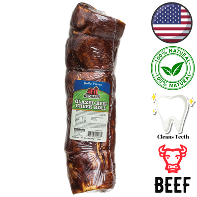 RedBarn - Glazed Beef Cheek Roll Bully Dog Treats