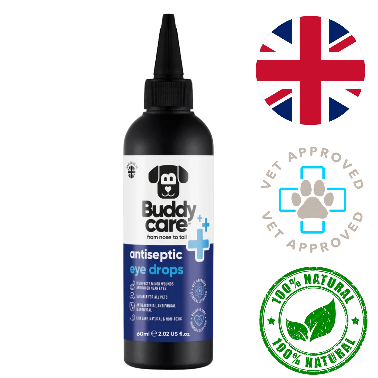 Buddycare - Antiseptic Eye Drops For Pets